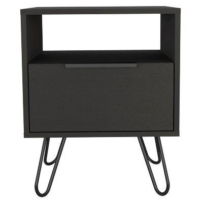 NicBex 1 Shelf Dresser for Bedroom with 1 Open Shelf,Chest of Shelves with Metal Handle Design,Freestanding Dresser,Storage Dressers for Bedroom