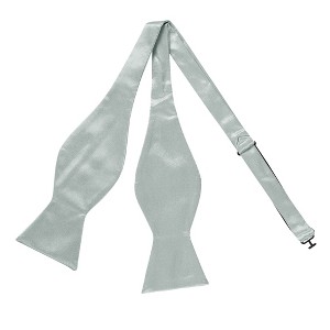 Allegra K Men's Solid Color Self-tied Formal Wedding Party Tuxedo Adjustable Bow Ties - 1 of 4