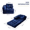 MAXYOYO Folding Sofa Bed, L-Shaped Convertible Sofa Bed with Armrest Foldable Sleeper Sofa - 3 of 4