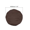 Unique Bargains Round PU Leather Bar Stool Cover for Dia 12"-14" Chair - 2 of 4