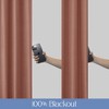 Awesome Home  Brushed Serengeti Stria 100% Blackout Grommet Pair (2 panels) - 2 of 4
