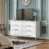 GALAXHERO 6-Drawer Wide Fabric Dresser TV Stand for 68" TV, Large Storage Tower Unit with Fabric Bins for Bedroom, Closet, Hallway - 2 of 4