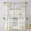 2pc 54"x36" No. 918 Semi-Sheer Viola Rod Pocket Kitchen Curtain Tier Pair White - 4 of 4