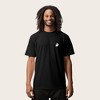 Dalix Ghost Life Embroidered Relaxed Heavy Soft Cotton T Shirt Mens - 2 of 4