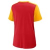NFL Kansas City Chiefs Women's Short Sleeve Lace Up V-Neck Top - 2 of 3
