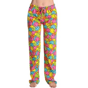Just Love Womens Buffalo Plaid Knit Jersey Pajama Pants Buffalo Check Cotton PJs - 1 of 3