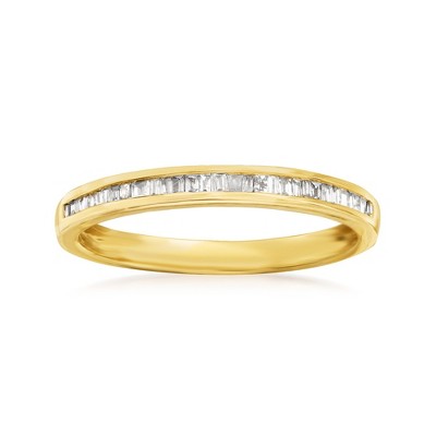 Ross-Simons 0.15 ct. t.w. Baguette Diamond Ring in 14kt Yellow Gold