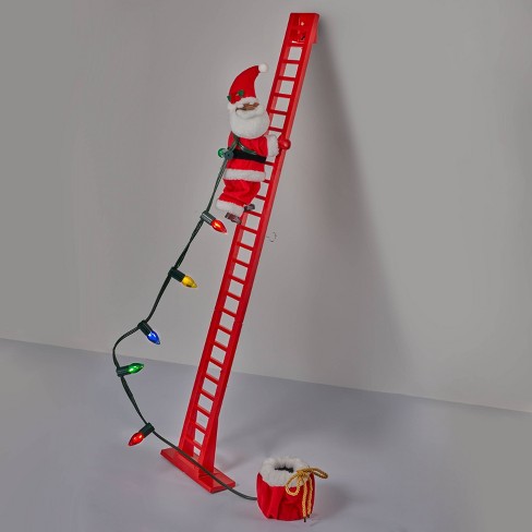 Large Climbing Santa Decorative Figurine Red - Wondershop™ - image 1 of 4