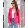 Women's Soft Stretchy Lightweight Cardigan Blazer One Button Long Sleeve Business Casual Blazer Jackets - 2 of 4