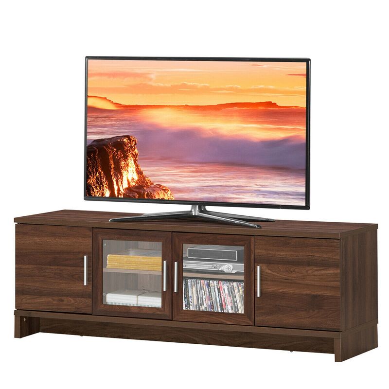 Costway TV Stand Media Entertainment Center for TV's up to 70'' w/ Storage Cabinet, 1 of 11