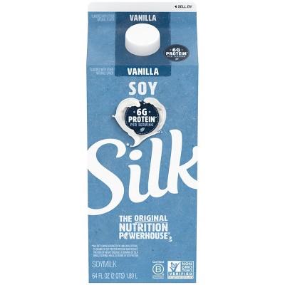 Silk Vanilla Soy Milk - 0.5gal : Target