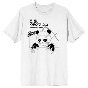 Shaman King Manga Xiong-Xiong The Giant Panda Crew Neck Short Sleeve White Adult T-shirt - 1 of 3