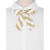 Elerevyo Women's Stylish Adjustable Elastic Band Pre-tied Stripes Bow Ties - 4 of 4