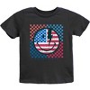 The Juniper Shop SmileyWorld Patriotic Checkered Lightning Youth Short Sleeve Tee - 2 of 4