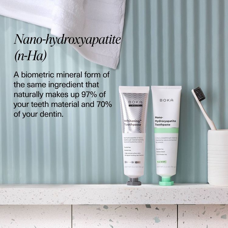 Boka Ela Mint- Fluoride Free- Nano Hydroxyapatite Toothpaste - 3.4oz, 3 of 5