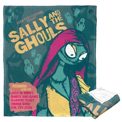 Disney Nightmare Before Christmas Ghoulish Sally Silk Touch Throw Blanket 50x60 Inches