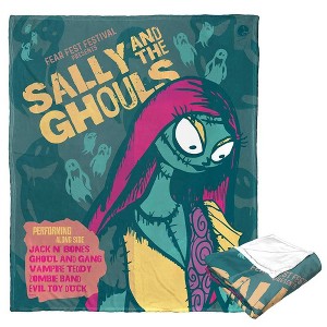 Disney Nightmare Before Christmas Ghoulish Sally Silk Touch Throw Blanket 50x60 Inches - 1 of 4