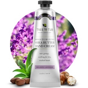 SPECIAL OFFER 2 FOR 1 Tree to Tub Cocoa & Shea Butter Anti-Aging Hand Cream for Dry Hands, 2 units - 1 of 4