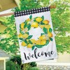 Lemon Wreath Summer Burlap House Flag Welcome Everyday 28" x 40" Briarwood Lane - 4 of 4
