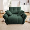 47" Single Seater Sofa with High-Resilience Support Cushions and Throw Pillows,  Modern Design for Living Room White - 2 of 3