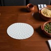 Unique Bargains Trivet Round Rope Woven Mat Cotton Non-woven Fabric 7.87"x7.87"x0.31" - 2 of 3