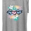 Women's - Instant Message - Spray Paint Heart Short Sleeve Graphic T-Shirt - 2 of 4