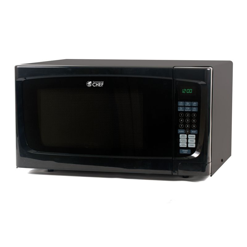 COMMERCIAL CHEF Countertop Microwave Oven 1.4 Cu. Ft. 1100W, 1 of 9