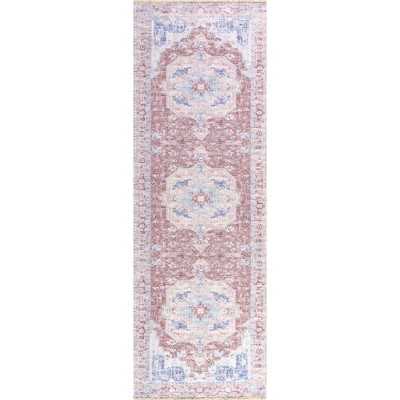 Nuloom Madilyn Medallion Pet Friendly Machine Washable Area Rug