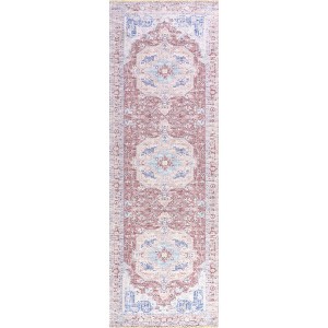 Nuloom Madilyn Medallion Pet Friendly Machine Washable Area Rug - 1 of 4