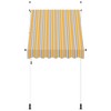 Retractable Awning Yellow and Blue Stripes Polyester with PU Coating vidaXL - 3 of 4