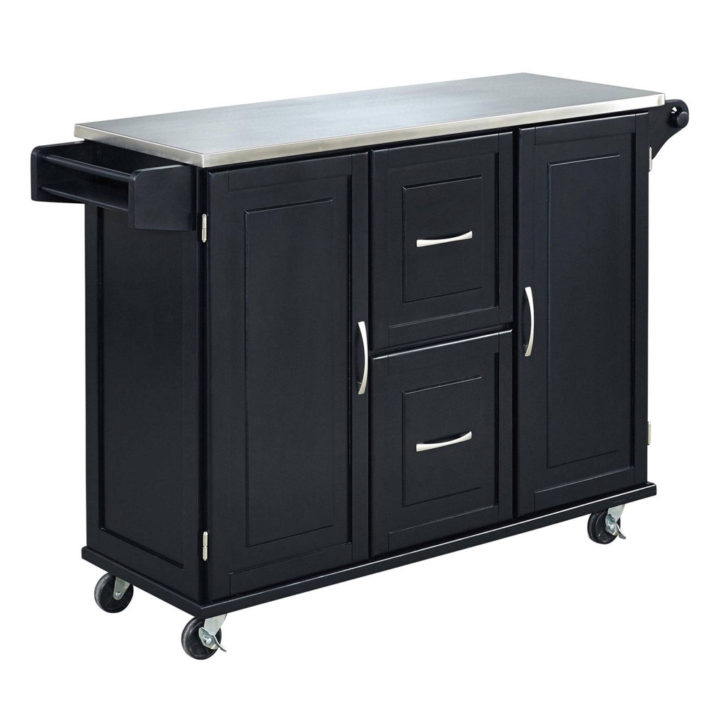 Photos - Other Furniture Patriot Kitchen Cart Black - Home Styles