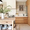 LuxenHome Farmhouse Wall Mounted Cabinet with 2 Door, 20" Natural MDF Wood Cathedral-Style Floating Storage Cabinet for Kitchen, Bathroom White - 4 of 4