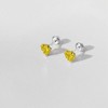 Girls' Tiny CZ Heart Screw Back 14k Gold Earrings - In Season Jewelry - 4 of 4