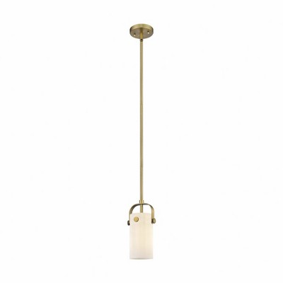 Pilaster II Cylinder - 1 Light Pendant In Contemporary Style-9.5 Inches Tall and 5 Inches Wide