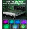 Okak Full Platform Bed Frame Upholstered Bed with Adjustable Height Headboard and USB Charger Music Speaker Star Projector Noise-Free - 4 of 4