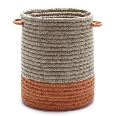 Colonial Mills Marina Basket - Orange 12"x12"x12" 100% Polypropylene Round