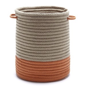 Colonial Mills Marina Basket - Orange 12"x12"x12" 100% Polypropylene Round - 1 of 2