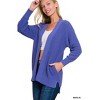 Women's Eyelet Open Cardigan Sweater - ZENANA - 3 of 3