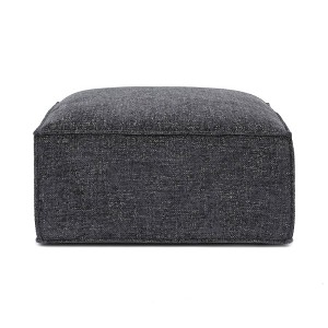 TOV Furniture Mindy Chenille Basketweave Ottoman - 1 of 4