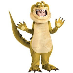 HalloweenCostumes.com Disney's Princess and the Frog Louis Costume for Toddlers | Alligator Jumpsuit with Headpiece - 1 of 4