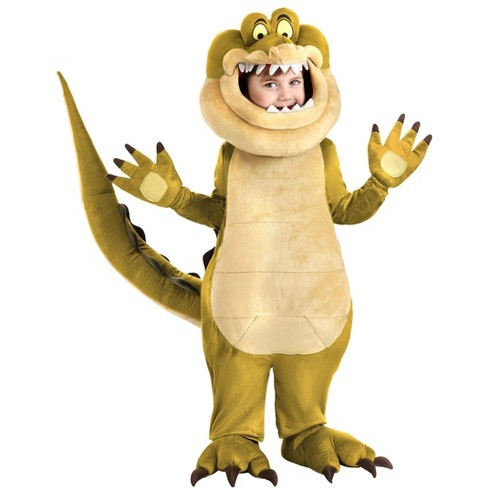 HalloweenCostumes.com Disney's Princess and the Frog Louis Costume for Toddlers | Alligator Jumpsuit with Headpiece - image 1 of 4