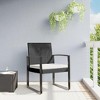 vidaXL Black Patio Dining Chairs Set, PP Rattan - Powder-Coated Steel Frame - 2 of 4