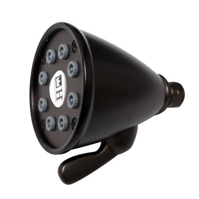 ALFI Showerhaus Round Showerhead with 8 Spray Jets - Solid Brass Construction with Adjustable Ball Joint