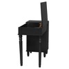 Poundex Wooden Makeup Vanity Set Desk, Mirror and Stool - 4 of 4