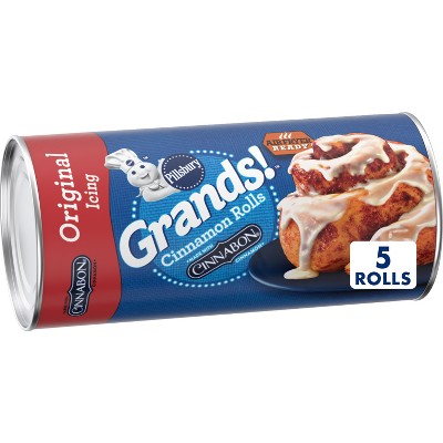 Pillsbury Grands! Cinnamon Rolls with Icing - 17.5oz/5ct: No Artificial Sweeteners