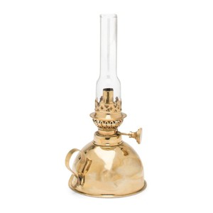 Kings County Tools 9-Inch Tall Brass Oil Lamp - 1 of 4