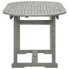 vidaXL Garden Table Grey Solid Acacia wood Medium Extendable - 4 of 4