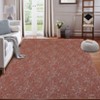 Contemporary Abstract Chenille Rug, Foldable, Non-Slip, Kid & Pet Friendly, Washable and Durable for Busy Areas - 3 of 4