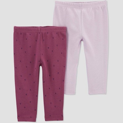 Carter's Baby Girls 2-Pc. Fuzzy Pullover & Floral Leggings Set - Macy's