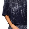 Women's Sequin Bubble Sleeve Top - SKIES ARE BLUE - 4 of 4